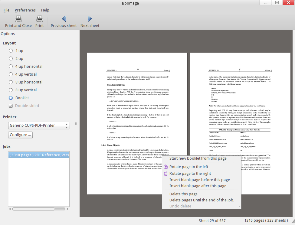 Boomaga 0.6.2 released, virtual printer for viewing a document on Linux Ubuntu, Linux Mint, Arch Linux and Gentoo  