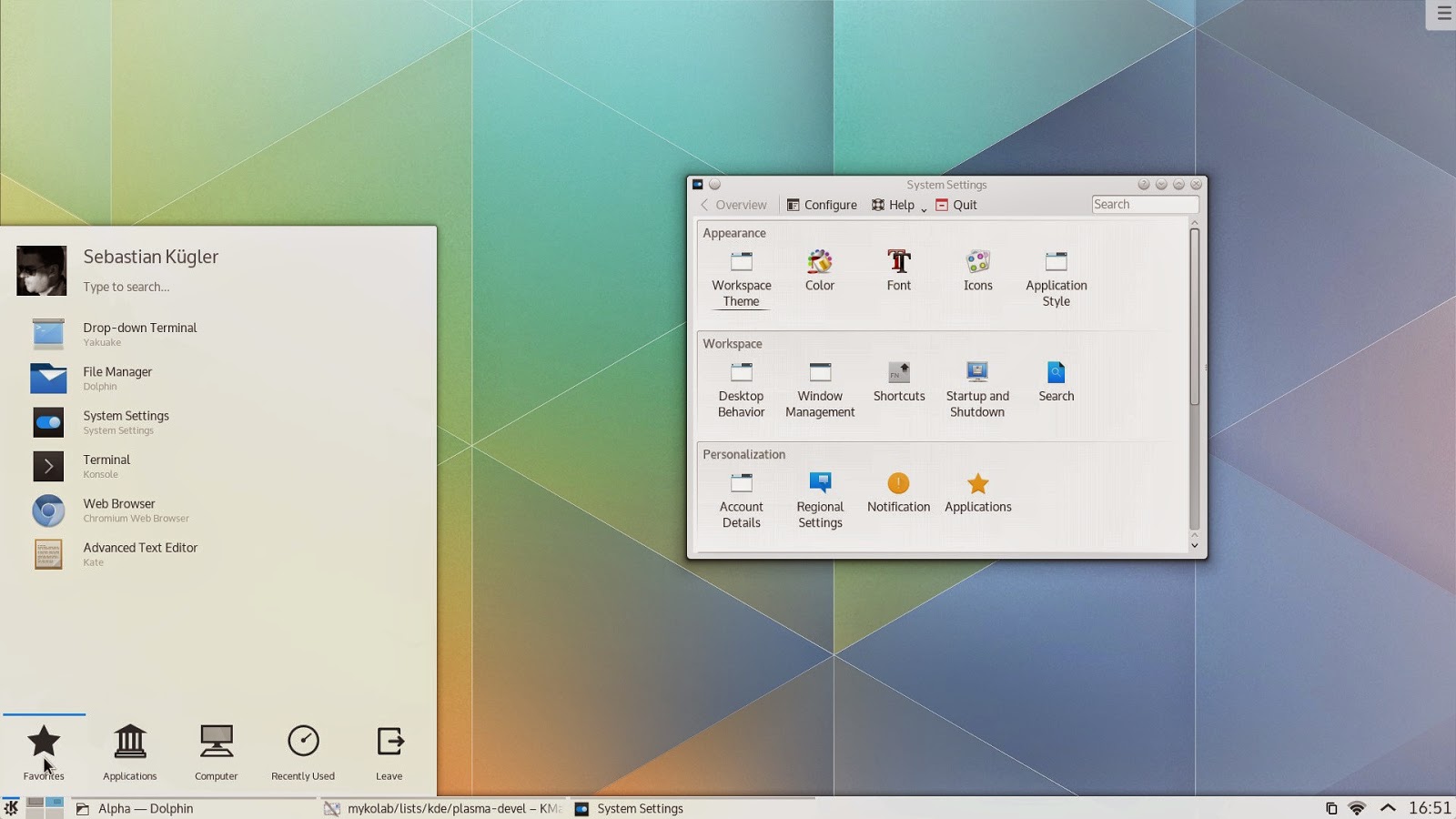 KDE Plasma 5.1.2 released, Install on Linux Ubuntu 14.04/14.10, 15.04 and Linux Mint 17.1 rebecca